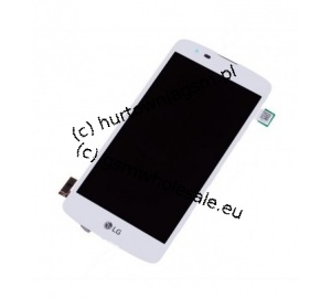 LG K8 K350 - Oryginalny wyświetlacz z ekranem dotykowym biały