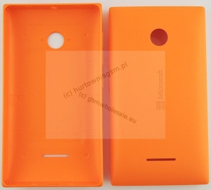 Microsoft Lumia 435 - Oryginalna klapka baterii pomarańczowa