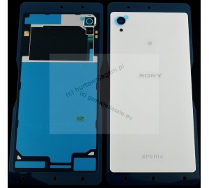 Sony Xperia M4 Aqua E2303/E2306/E2353/E2312/E2333/E2363 - Oryginalna klapka baterii biała (z NFC)