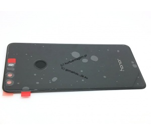 Huawei Honor 8 (FRD-L09) - Oryginalna klapka baterii z czytnikiem linii papilarnych czarna