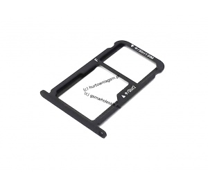 Huawei Honor 8 (FRD-L09,FRD-L19) - Oryginalna szufladka kart SIM I MicroSD czarna