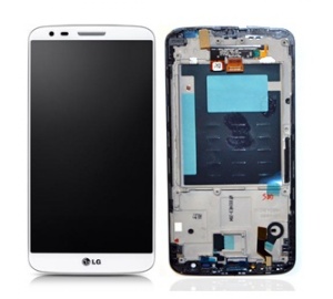 LG G2 D802 - Oryginalny front z wyświetlaczem i ekranem dotykowym biały
