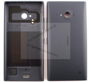 Nokia Lumia 730/735 - Oryginalna klapka baterii czarna (bez WLC)