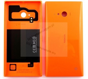 Nokia Lumia 735 - Oryginalna klapka baterii pomarańczowa (z WLC)