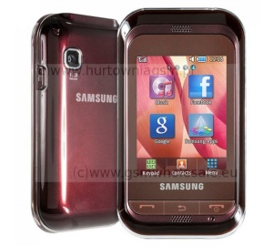 Samsung C3300 - Oryginalna obudowa przednia fioletowa (bez szybki)
