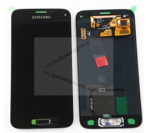 Samsung G800F Galaxy S5 mini - Oryginalny front z wyświetlaczem i ekranem dotykowym złoty