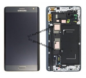 Samsung Galaxy Note Edge SM-N915FY - Oryginalny front z wyświetlaczem i ekranem dotykowym czarny