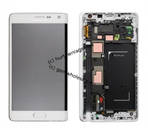 Samsung Galaxy Note Edge SM-N915FY - Oryginalny front z wyświetlaczem i ekranem dotykowym biały