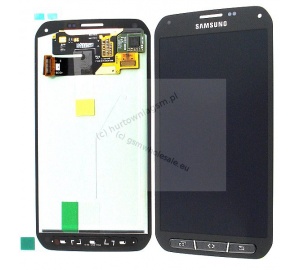 Samsung Galaxy S5 Active G870F - Oryginalny wyświetlacz z ekranem dotykowym szary