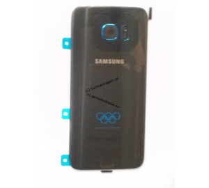 Samsung Galaxy S7 Edge SM-G935F - Oryginalna klapka baterii czarna (ver Olimipijska)