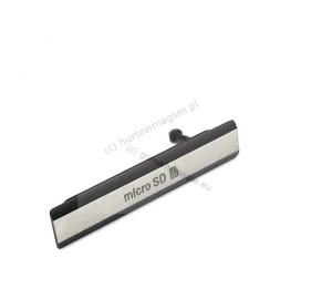 Sony D6502/D6503/D6543 Xperia Z2 - Oryginalna zaślepka MicroSD czarna