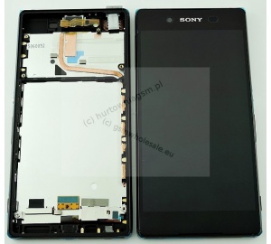 Sony E6553 Xperia Z3+ - Oryginalny front z wyświetlaczem i ekranem dotykowym czarny