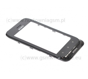 Sony Xperia Tipo ST21i - Oryginalna obudowa przednia z ekranem dotykowym czarna